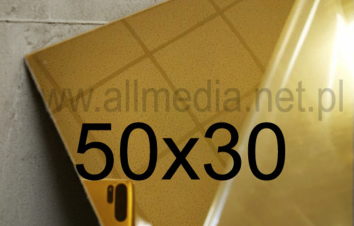 Formatka gotowa plexi PMMA LUSTRO złote ciemne 3mm 50x30cm