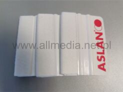 Rakla plastikowa ASLAN biała 10cm z filcem