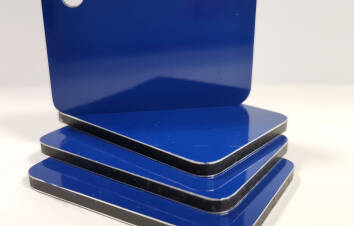 Płyta kompozytowa DIBOND niebieska mat 150x50 cm