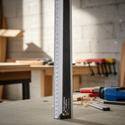 Linijka aluminiowa X-BLACK antypoślizgowa do cięcia - 100cm