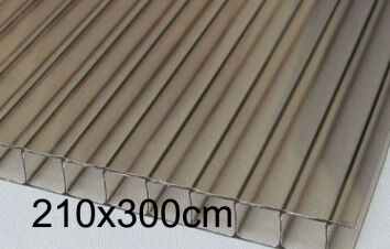 Płyta poliwęglan komorowy 10mm dymiony brązowy 2,10x3m