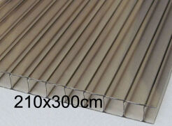 Płyta poliwęglan komorowy 10mm dymiony brązowy 2,10x3m