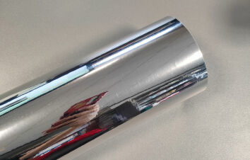 Folia samoprzylepna srebrna lustro holo szer 61cm 50cm