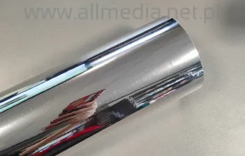 Folia samoprzylepna srebrna lustro holo szer 61cm 50cm