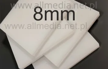 Płyta plexi PMMA mleczna (OPAL) 8mm wylewana na wymiar