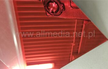 Formatka gotowa plexi PMMA LUSTRO czerwone 3mm 100x100cm