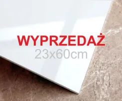 WYPRZEDAŻ plexi biała połysk 3mm 23x60cm