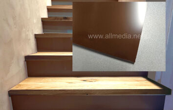 Podstopnie, podstopnice na schody brązowe matowe na wymiar