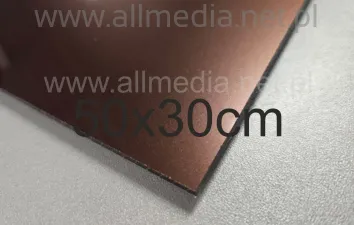 Formatka plexi BRĄZOWA metalizowana 3mm 50x30cm