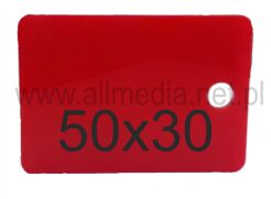 Formatka plexi PMMA czerwona 3mm 50x30cm