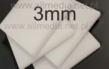 Płyta plexi PMMA mleczna (OPAL) 3mm 3,05x2,05 cała płyta