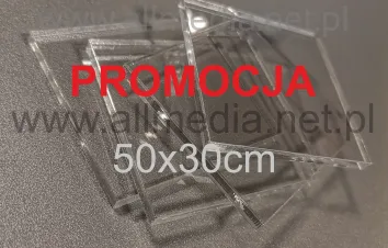 PROMOCJA plexi PMMA bezbarwna SZYBA 2mm 50x30cm