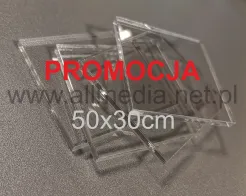 PROMOCJA plexi PMMA bezbarwna SZYBA 2mm 50x30cm