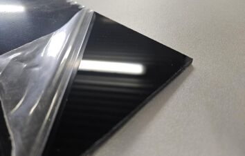 Płyta HIPS 1mm podłoga czarna połysk 2x1m dekoracja