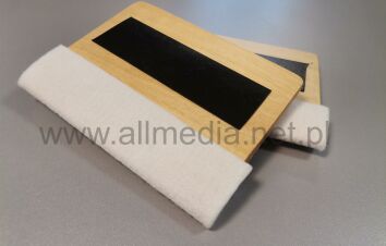 Rakla drewniana z filcem 14cm