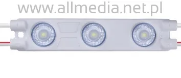 Moduł soczewkowy 3-diodowy L-Led 1,2W  10.000K