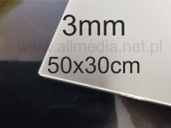 Formatka plexi PMMA szroniona mrożona 3mm 50x30cm