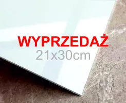 WYPRZEDAŻ plexi biała POŁYSK 3mm 21x30cm