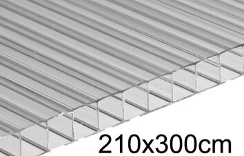 Płyta poliwęglan komorowy 10mm bezbarwny 2,10x3m