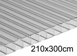 Płyta poliwęglan komorowy 10mm bezbarwny 2,10x3m