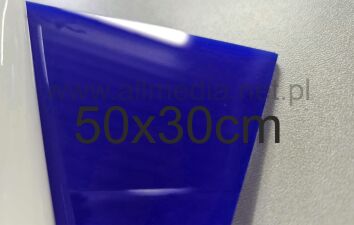 Formatka plexi PMMA niebieska ciemna 3mm 50x30cm