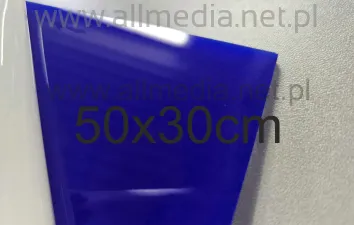 Formatka plexi PMMA niebieska ciemna 3mm 50x30cm
