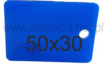 Formatka plexi PMMA niebieska ciemna 3mm 50x30cm