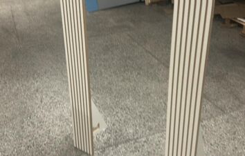 Ścianka mdf dekoracyjna biała ścianka dekoracyjna ryflowana frezowana