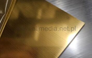 Laminat grawerski 1,5mm złoty szczotkowany 60x60cm