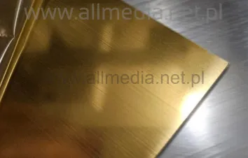 Laminat grawerski 1,5mm złoty szczotkowany 60x60cm