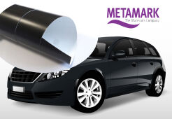 Folia Metamark czarna mat RA z kanalikiem 1,52 25cm