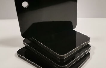 Płyta kompozytowa DIBOND czarna połysk 150x50 cm