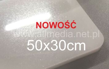 Formatka plexi kremowa brokatowa 3mm 50x30cm