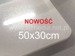 Formatka plexi kremowa brokatowa 3mm 50x30cm