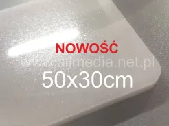 Formatka plexi kremowa brokatowa 3mm 50x30cm