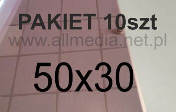 PAKIET 10szt Formatka plexi LUSTRO różowe pudrowe 3mm 50x30cm