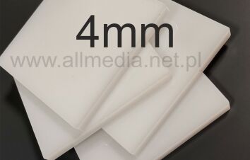 Płyta plexi PMMA mleczna (OPAL) 4mm na wymiar