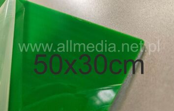 Formatka plexi PMMA zielona jasna 3mm 50x30cm