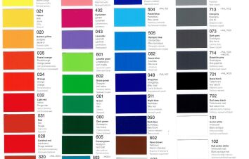 Próbka Oracal folia 551 25cm - szerokość 100 cm do wyboru