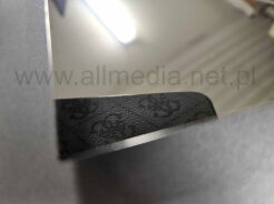 Laminat grawerski 1,5mm srebrny lustro 30x30cm