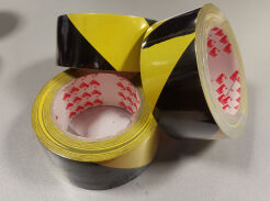 Taśma ostrzegawcza żółto - czarna SCAPA 2724 50/33