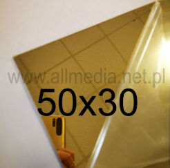 Formatka gotowa plexi PMMA LUSTRO złote ciemne 3mm 50x30cm