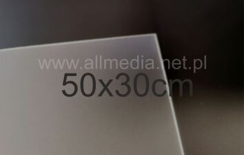 Formatka plexi PMMA szroniona jasna mat 3mm 50x30cm PROMOCJA!