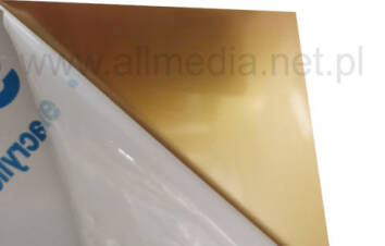 Formatka plexi PMMA złota metalizowana 3mm 50x30cm