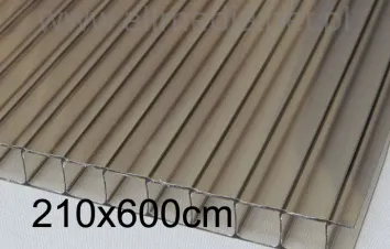 Płyta poliwęglan komorowy 10mm dymiony brązowy 2,10x6m