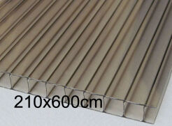 Płyta poliwęglan komorowy 10mm dymiony brązowy 2,10x6m