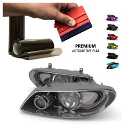 ZESTAW do lamp samochodowych 30x200cm czarna GRATISY promocja