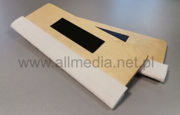 Rakla drewniana z filcem 27cm