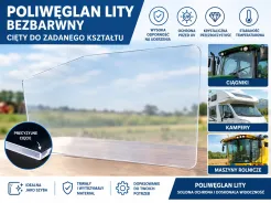 SZYBA mocna poliwęglan lity na wymiar kształt dowolny
