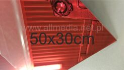 Formatka gotowa plexi PMMA LUSTRO czerwone 3mm 50x30cm